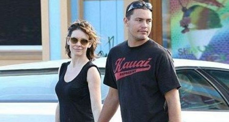 Norman Kali with girlfriend Evangeline Lilly. 